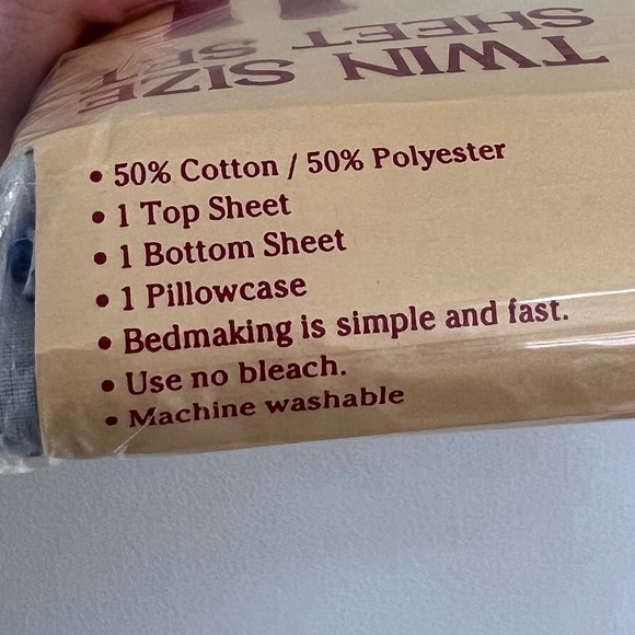 vintage twin bedsheet set brand new in packaging - Picture 3 of 7